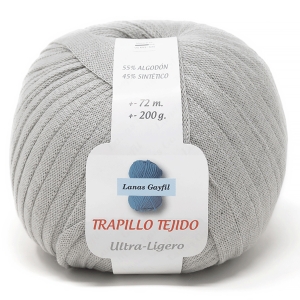 Trapillo Tejido Ultra Ligero 200 gr
 Colores-trapillo-tejido-200-gr-gris plata