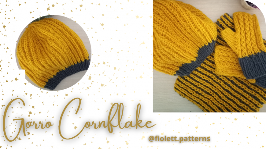 Gorro Cornflake a crochet Gorro Cornflake a crochet