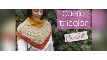 Cuello Tricolor a Crochet
