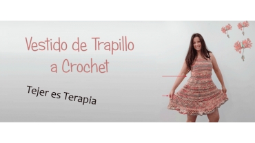 Vestido de Trapillo a Crochet | Tejer es Terapia Vestido de Trapillo a Crochet | Tejer es Terapia