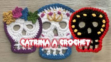 Catrina a Crochet, ideal Halloween Catrina a Crochet, ideal Halloween